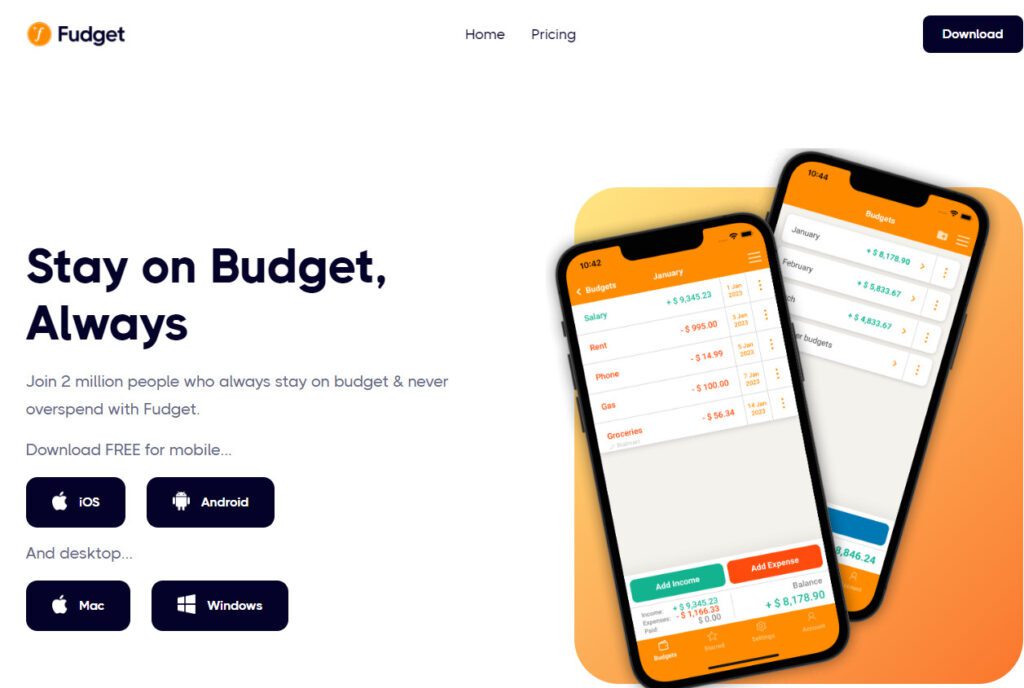 Fudget Budgeting App